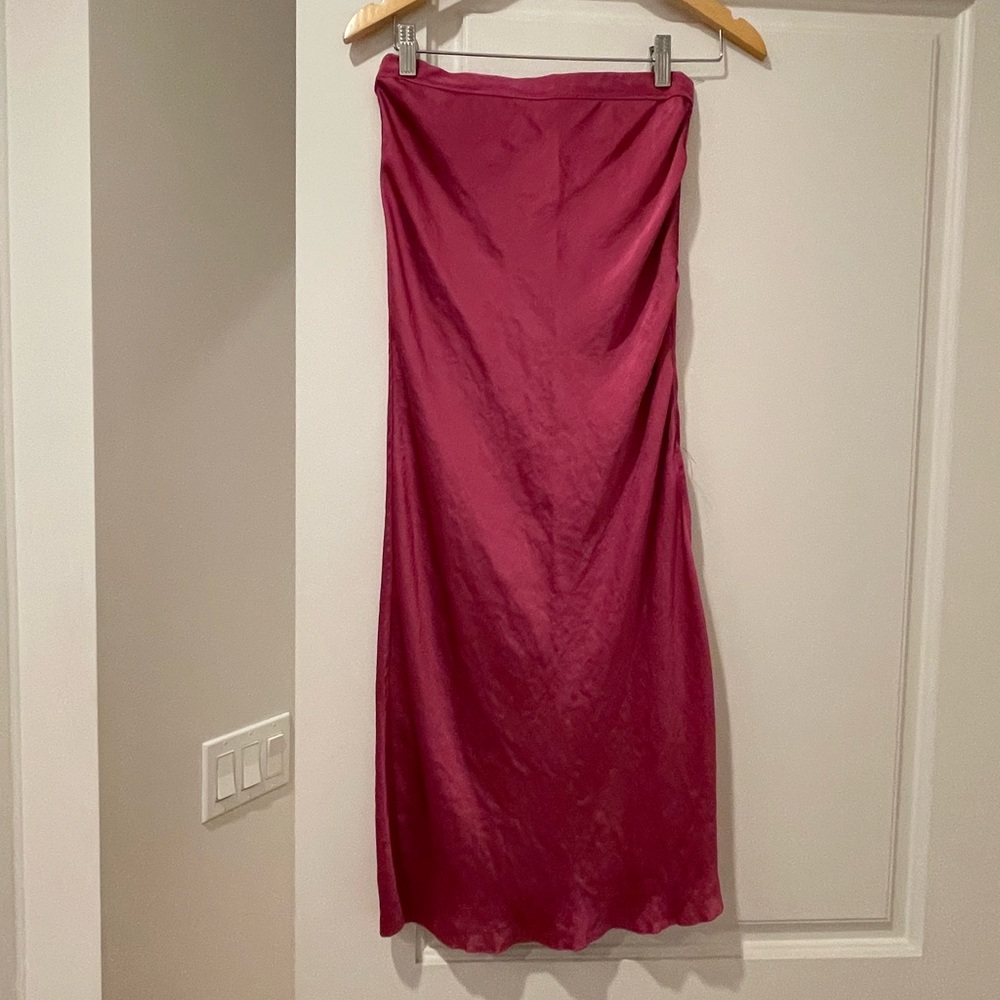 Elegant Burgundy Women's Skirt